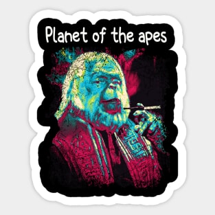 Graphic Photo Planet Fiction Movie Sticker